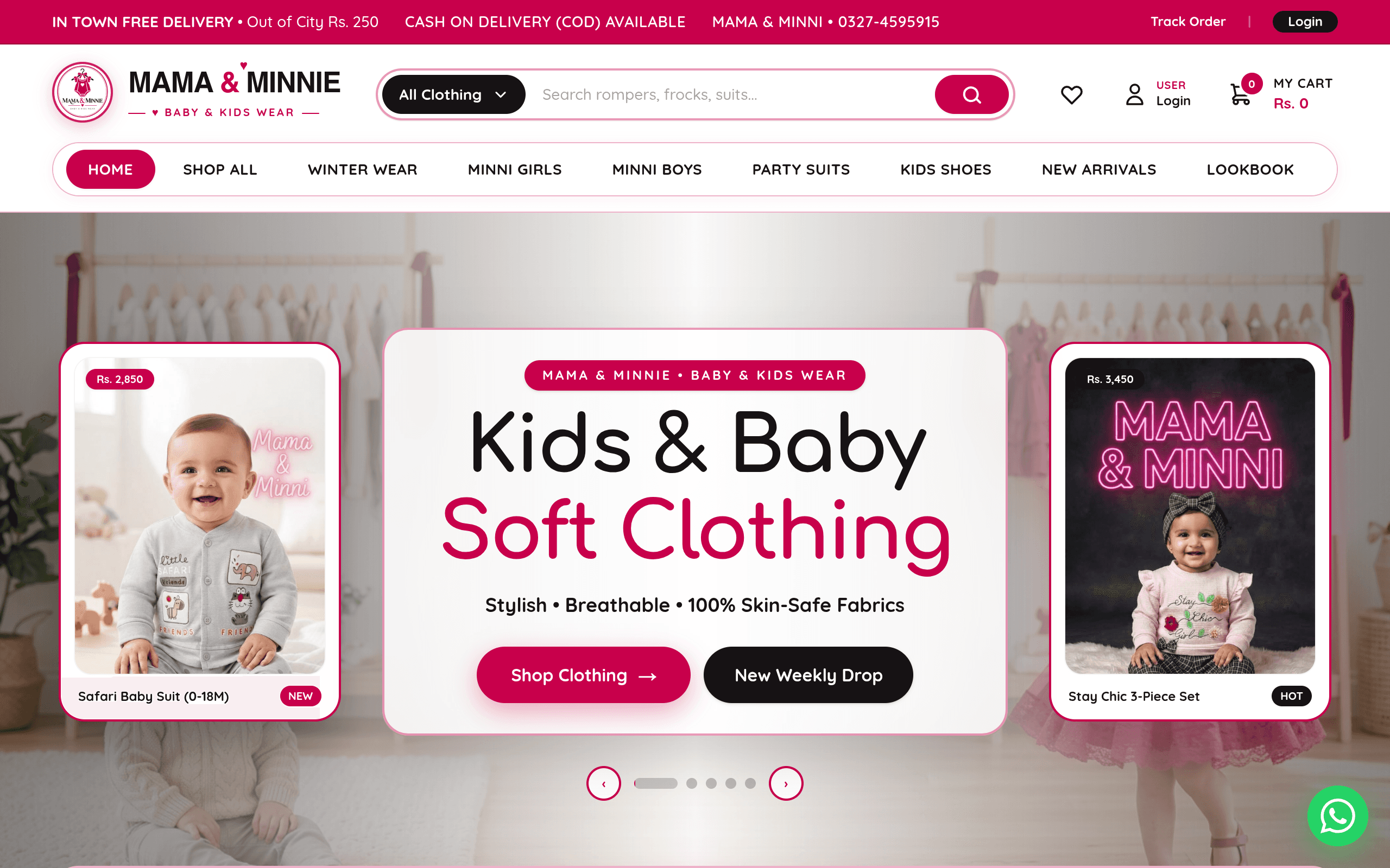 MAMA & MINNIE — Baby & Kids Wear Store