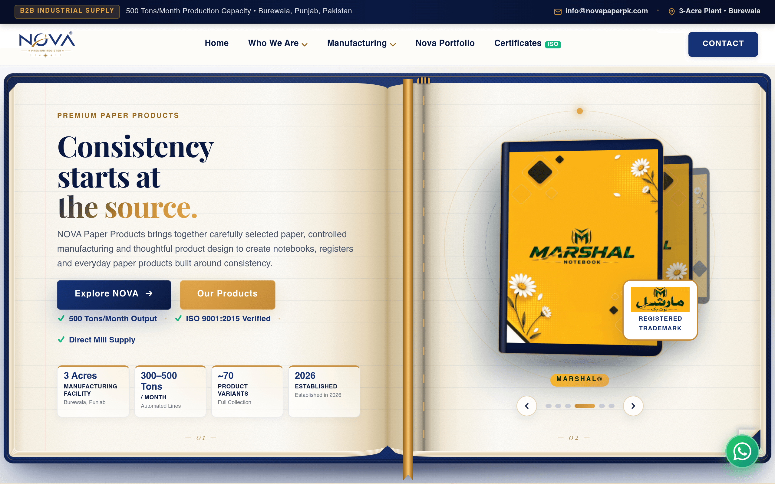 NOVA Paper Products — B2B Paper & Stationery